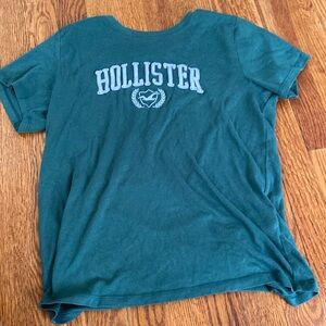 hollister dark green shirt